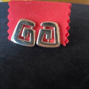 Trifari Silver Clip-On Earrings